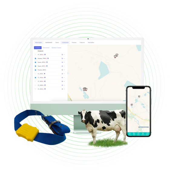 система мониторинга крупного рогатого скота