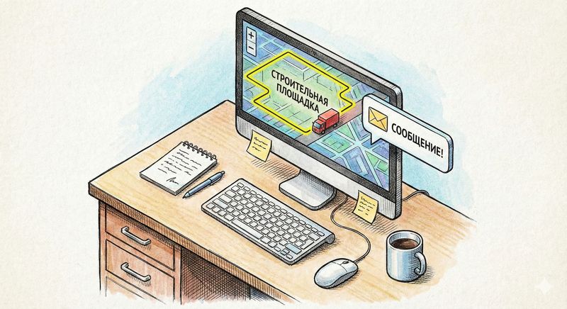 Контрольгеозонимаршрутовнакарте