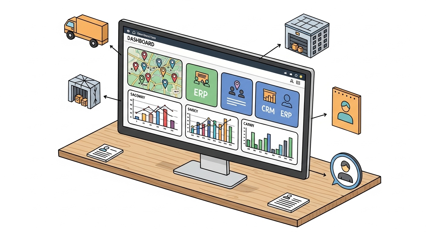 Интеграция телематики с ERP и CRM системами