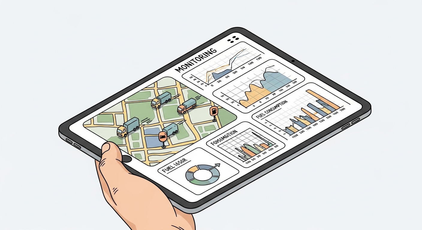 Интерфейс программы для контроля расхода топлива