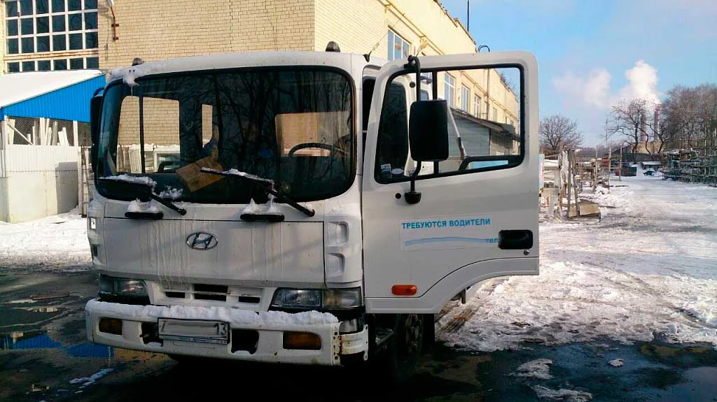 Установка  на Фургон Hyundai HD 120. 2011г.в.